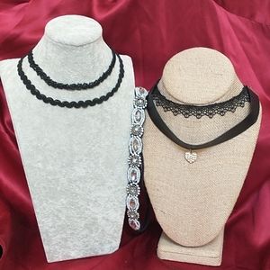 Bundle of 4 Chokers and a Headband